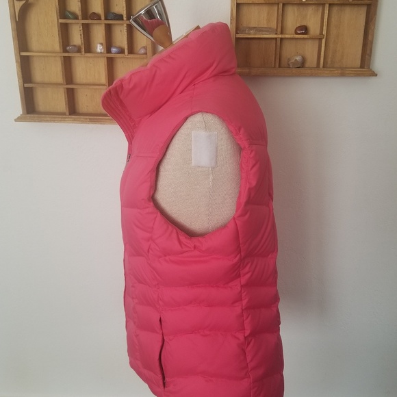 Land's End Pink Down Vest - Picture 2 of 6